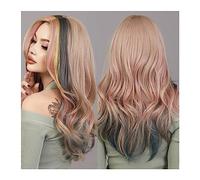 Wig for Women Synthetic Hair Wigs Heat Resistant Blond To Pink Long Wavy Blonde Wigs for Women Daily Cosplay Hot Love Natural Hair Wig,MW9086-1-Follow us-2usd