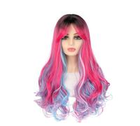 Wig For Women Wigs, Women's Realistic Long Wavy Hair, Fashionable Full Hair Cover, High Temperature Synthetic Wigs Deep Wave Lace Front Wigs Human Hair
