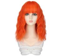Wig For Women Wigs Women's Short Curly Artificial Hair Fluffy Natural Hair Cover Fashionable Synthetic Wig Deep Wave Lace Front Wigs Human Hair(C)