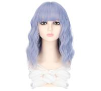 Wig For Women Wigs Women's Short Curly Artificial Hair Fluffy Natural Hair Cover Fashionable Synthetic Wig Deep Wave Lace Front Wigs Human Hair(E)