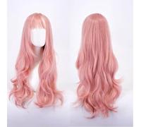 Wig For Women With Long Curly Hair, Colorful Cos Wig Set With Big Waves