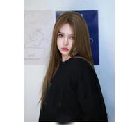 Wig For Women With Long Hair, Full Headband, Hand-Woven Front Lace, Seamless Middle Parting, Natural Fluffy Long Straight Hair