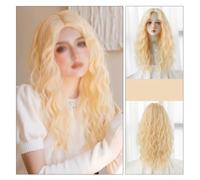 Wig For Women Women's Gradient Golden Wave Wig Long Curly Wave Wave Wig Nature Appearance Synthetic Thermal Fiber Wig Suitable For Daily Party Use Deep Wave Lace Front Wigs Human Hair