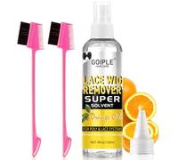 Wig Glue Remover/Tape Extension Remover Spray 4 Fl OZ, Tape Remover Hair Extensions Enriched With Orange And Lemon Extracts, Lace Melting Spray For Wigs & Edge Brush, Safe And Gentle