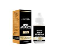 Wig Glue Skin Liquid Glue Weaving Hair Replacement Lace Mesh Hair Block Glue 38ml Forehead Wrinkles (Black, One Size)