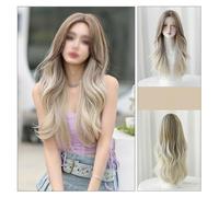 Wig Gradient Blonde Wig, Long Wavy Wig, Heat-resistant Wig, Suitable For Music Festivals, Theme Parties, Weddings, Concerts, Dates Hairwigs