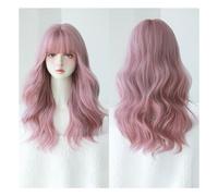 Wig Gradient Pink Wig, Long Wavy Wig, Heat-resistant Wig, Suitable For Music Festivals, Theme Parties, Weddings, Concerts, Dates Daily Wigs