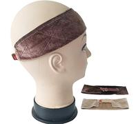 Wig Grip Band Adjustable, Flexible Velvet Wig Headband Comfortable Wig Hair Band Wig Gripper Dark Brown Beige - 2 Pcs