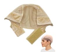 Wig Grip Cap, Wig Caps to Hold Wig in Place, Lace Front Wig Grip Cap, U-Shaped Velvet Design to Hold Wig in Place, Comfortable and Adjustable Design for All-Day Wear, Beige Color, 1 Piece