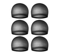 Wig Hat Bonnet Fishnet Black Non-Slip Cap Pack of 6 Breathable Nylon Hair Net for Women Men Actors Party Christmas Halloween Costume Cosplay Dancing Photo Daily
