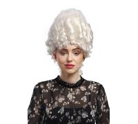 Wig Ladies Carnival Historical Baroque White Marie Antoinette Bouffant Noble