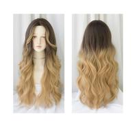 Wig Long Wavy Curly Wig, Gradient Blonde Long Wig, Natural Wig For Women, Suitable For Daily Parties And Dates Daily Wigs