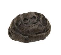 Wig Male Human Hair Replacement Systems 8x10 Inch Durable Fine Mono NPU Pieces Bond Units