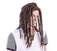 Wig Male Wig Long Dreadlock Wig, Curly Rolls Twist Braids Wig,African American Wigs (Brown) Wigs For Daily