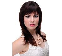 WIG ME UP 3003-2T33 Lady Quality Wig long medium length naugthy long bangs (can part to side) straight layered mahogany mixed brown approx 19,5inch