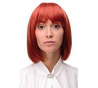 WIG ME UP 7803-137 Lady Quality Wig short Page Long Bob Longbob fringe bangs bright mixed red