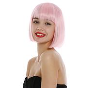 WIG ME UP - 7803-T2333 Short lady Wig bob style bangs fringe sleek light pink