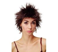 WIG ME UP - 81063-SFB-2T33 Lady Quality Wig short spiky backcombed teased 80s Wave Punk mahogany brown mix
