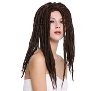 WIG ME UP - 90674-ZA4 Man Lady Party Wig Halloween Dreadlocks Rasta Rastafari Brown 16