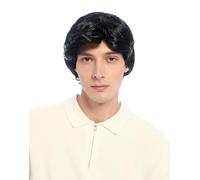 WIG ME UP - 91072-ZA103 Fancy Dress Men's Wig short wavy voluminous parting black