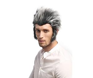 WIG ME UP - 91334-ZA63ATZA103 Men Party Wig Halloween Storm Wolfman Werewolf Wolf sideburns backcombed grey & black
