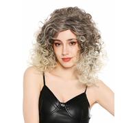 WIG ME UP - 92033 Fancy Dress women's lady wig long curly curls parting Ombre Brown Blonde Mix