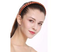WIG ME UP - CXT-003-367 hair loop Alice band plaited traditional 0.6 inches wide braid slim copper red