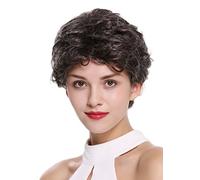 WIG ME UP - DW2339-823 Lady Gents Men Quality Wig short slight wave wavy black and gray drak gray