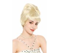 WIG ME UP - DW3436-613 Lady Wig Women's Wig Retro Vintage 50s 60s Beehive Backcombed Bangs Light Blonde Platinum Blonde