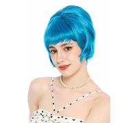WIG ME UP - DW3436-T4440 Lady Wig Women's Wig Retro Vintage 50s 60s Beehive Backcombed Bangs Blue