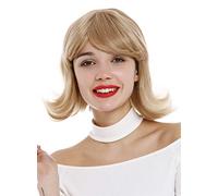 WIG ME UP - GF-W1326-18LIGHT Lady wig flippy lob 60s 90s vintage retro style straight with bouncing tips medium blond