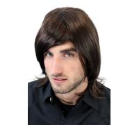 WIG ME UP - GFW893-6 Men Gents Qualiy Wig medium length parting Pop Star Look brown