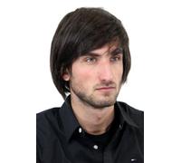 WIG ME UP GFW895-4 Man Men Quality Wig long Rock Indie Star long full dense voluminous parted fringe parting youthful young look dark brown 8inch