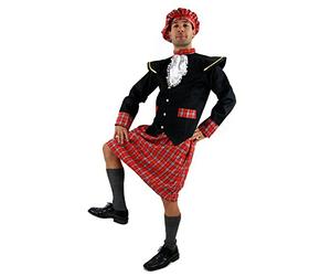 Wig Me Up Men's Scottish Kilt Braveheart Highlander Costume Size 56