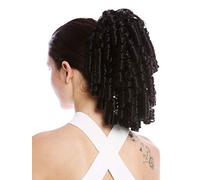 WIG ME UP - N900A+2-V-1B Ponytail Hairpiece Extensions elaborate baroque ringlets corkscrew curls voluminous black 12inch