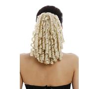 WIG ME UP - N900A+2-V-88 Ponytail Hairpiece Extensions elaborate baroque ringlets corkscrew curls voluminous light blond 12inch