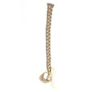WIG ME UP - SA101-22 Braided Plait Hairpiece plaited Clip-in Hair Extension 20cm long light blonde