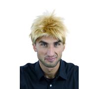 WIG ME UP - TC-1012-22T/144+A51 Men Gents Quality Wig short teased up spiky wild & youthful style gold blond mix streaks