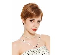 WIG ME UP - VK-67-27H613 Lady Wig Women's Wig, Short Wavy, Parted, Reddish Blonde Highlights