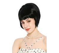 WIG ME UP - VK-71-1 Lady Wig Women's Wig Retro Vintage 50s 60s Beehive Tower Hairstyle High Backcombed Short Bangs Black
