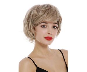 WIG ME UP - YZF-4015-16/26 Lady Wig short frayed and naughty Pixie cut blond with silver strands highlights