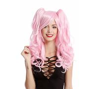 WIG ME UP - YZF-4379-TF2317 Lady Quality Cosplay Wig 2 removable pigtails ponytails long Gothic Lolita pink