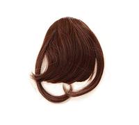 WIG ME UP - YZF-W1030-33 Hair Piece Clip-in Bangs Fringe long framing strands for perfect natural fit heat resistant fiber styleable dark auburn