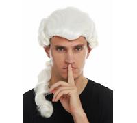 Wig Men High-Quality Historical Baroque Renaissance Nobleman White
