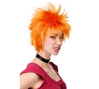 Wig Men Women Cosplay Orange Wild Messy Styled Japan Anime H9708