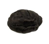 Wig Men's Capillary Prothesis 0.08mm Thin Skin PU Base Mens Toupee Double Knotted 8×10"