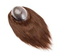 Wig Men's Hairpiece 7"×9" Injection Skin 14" 16" Long Straight Human Hair Male Capillary Prosthesis(16 inches)