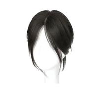 Wig Pieces for Women Simulated Hair Head Natural and Fluffy Eight Shaped Bangs Light and Thin Hair Pieces Hair Extensions for Daily Wear(Natural black)