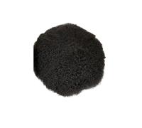 Wig Prosthesis Indian Real Human Hair Replacement System Afro Units for Black Mens Curl(1B 6mm)