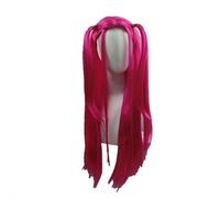 Wig - Purple Braided Full-head Cosplay Wig - Heat-resistant Synthetic Fiber, Adjustable Fit - Perfect Demon Hunters Costume & Halloween (Pink)